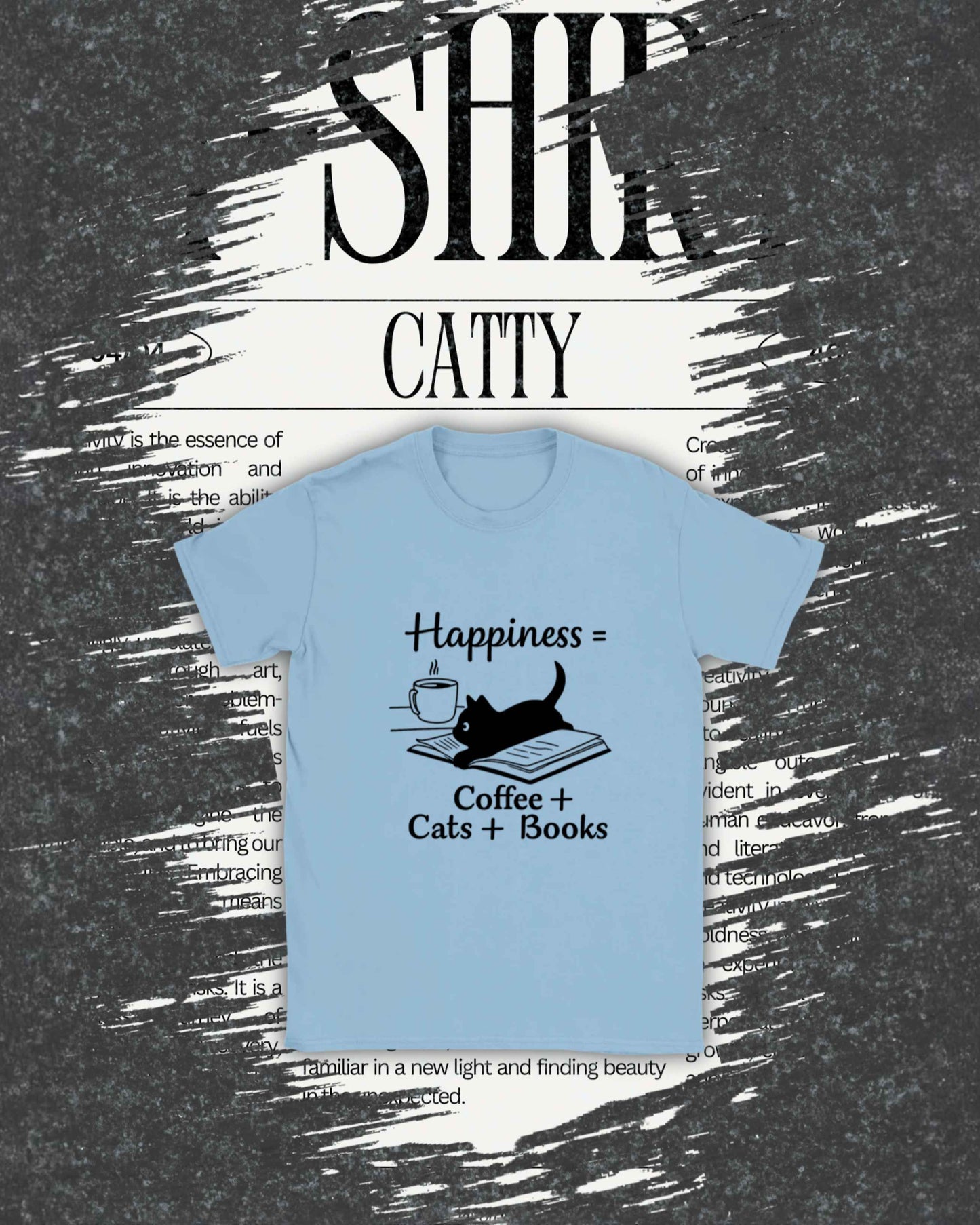 Midnight Whiskers – Playful Cat Graphic Tee in Soft Cotton for Everyday Comfort & Style