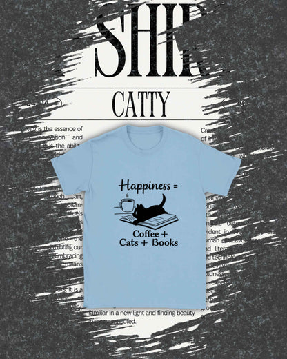 Midnight Whiskers – Playful Cat Graphic Tee in Soft Cotton for Everyday Comfort & Style
