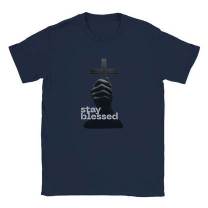 Stay Blessed Heavyweight Cotton T-Shirt – Classic Fit for Everyday Comfort