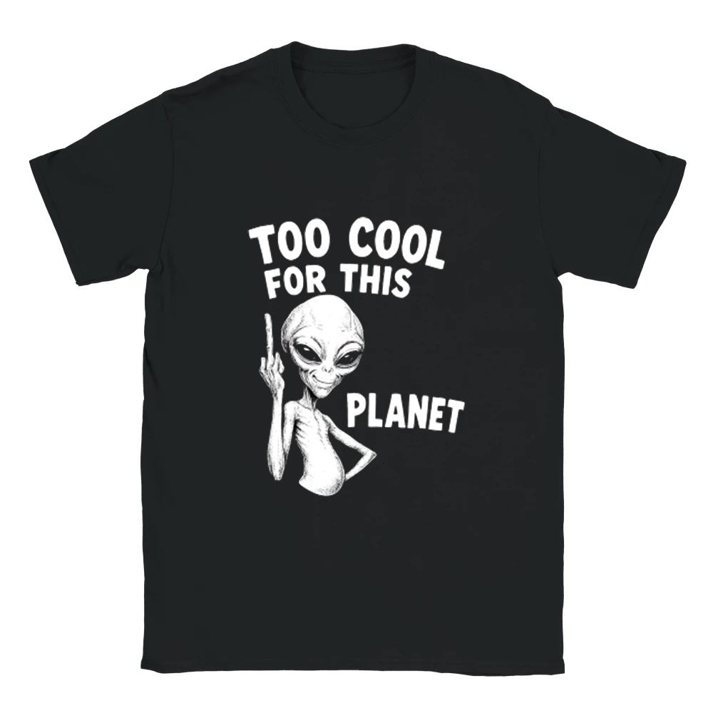 Cosmic Drifter – Alien Artwork Soft Cotton Tee Designed for Bold Streetwear Explorers